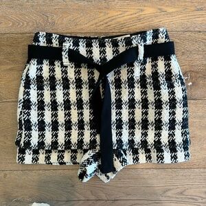 Maje Houndstooth Skort Sz 38